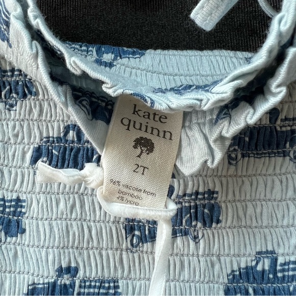 NWT Kate Quinn Smocked Tie Bubble Size 2T - Picture 2 of 4